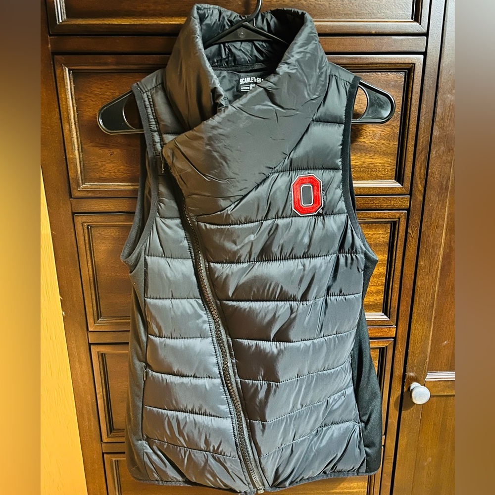 OSU Black Puffer Vest